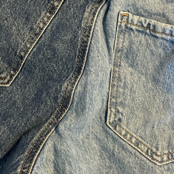 Half & half toned Garage 90’s straight cut jeans - Picture 2 of 6